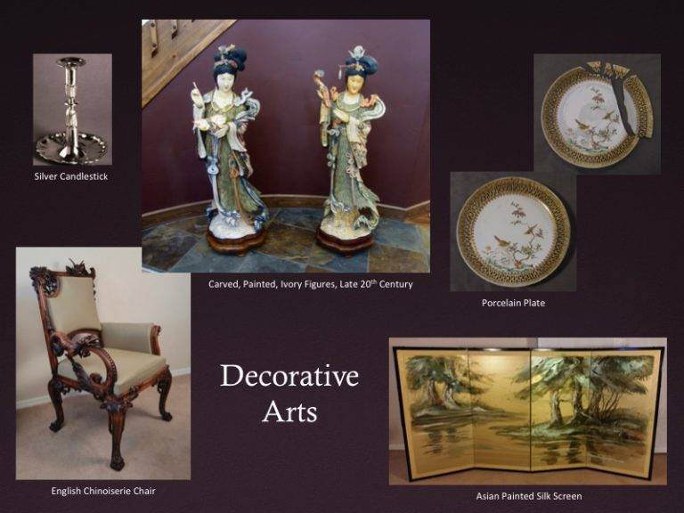 Restore Art, decorative arts conservation, antique, heirloom, ornament, figurine, Chinese, oriental, asian, Japanese, lacquer, Lladro, pottery, pot, china, terra cotta, stoneware, glaze, porcelain, table, lamp, chair, picture frame, wood chest, cloisonne, mosaic, folding screen